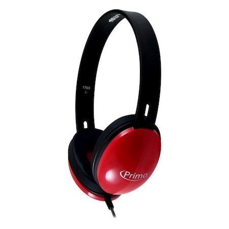 Hamilton Electronics PRM100R Primo Stereo Headphones - Red